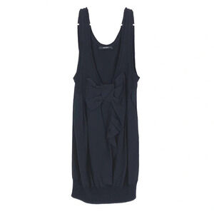 Sita Murt Dress Womens Small Black Bow Sleeveless Deep V Neck Sita Murt/ Party